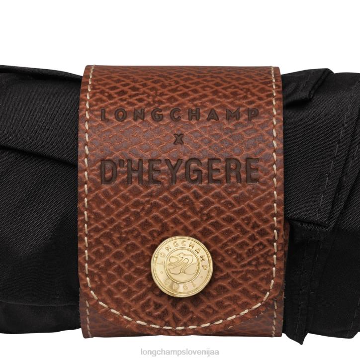 NR0N962 dodatki Črna moški Longchamp X D'heygere dežnik