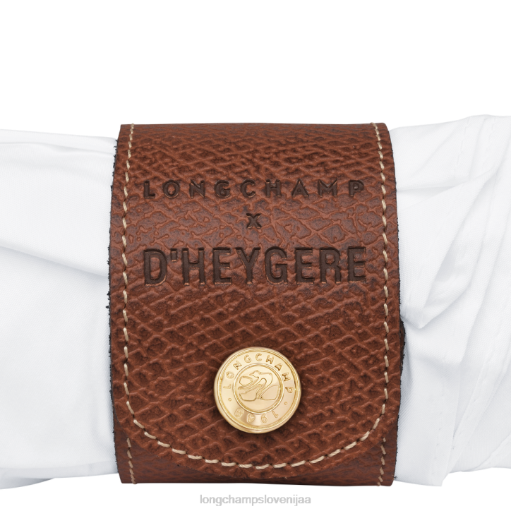 NR0N963 dodatki bela moški Longchamp X D'heygere dežnik