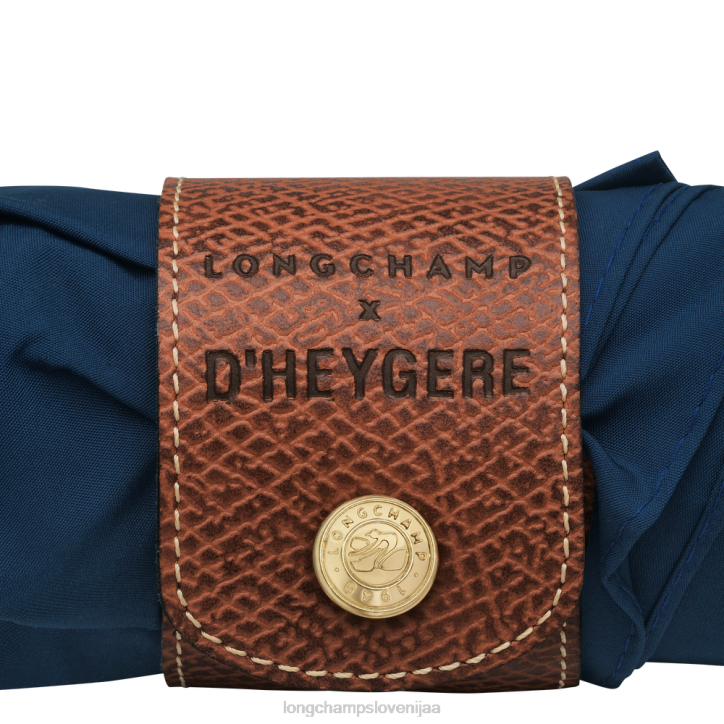 NR0N965 dodatki mornarica moški Longchamp X D'heygere dežnik