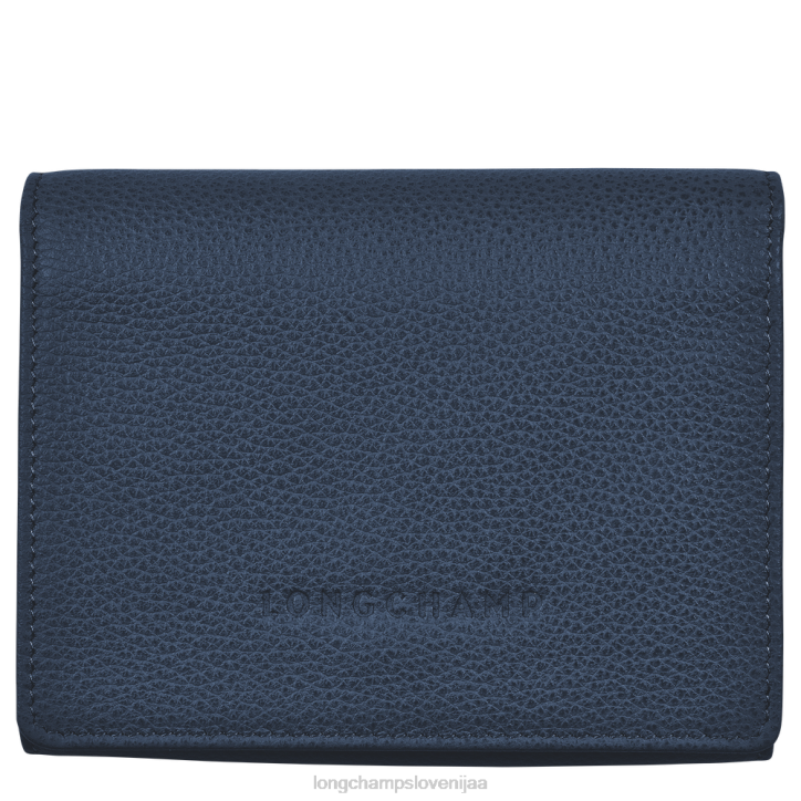 NR0N601 usnjeni izdelki mornarica moški Longchamp le foulonne denarnica