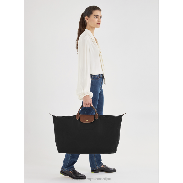 NR0N812 vrečke Črna moški Longchamp originalna potovalna torba le pliage