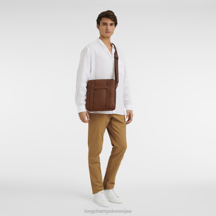 NR0N1126 vrečke konjak moški Longchamp 3d torba za čez ramo