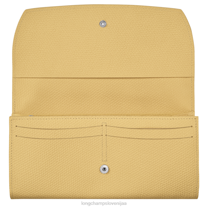 NR0N589 usnjeni izdelki koruza ženske Longchamp denarnica roseau continental