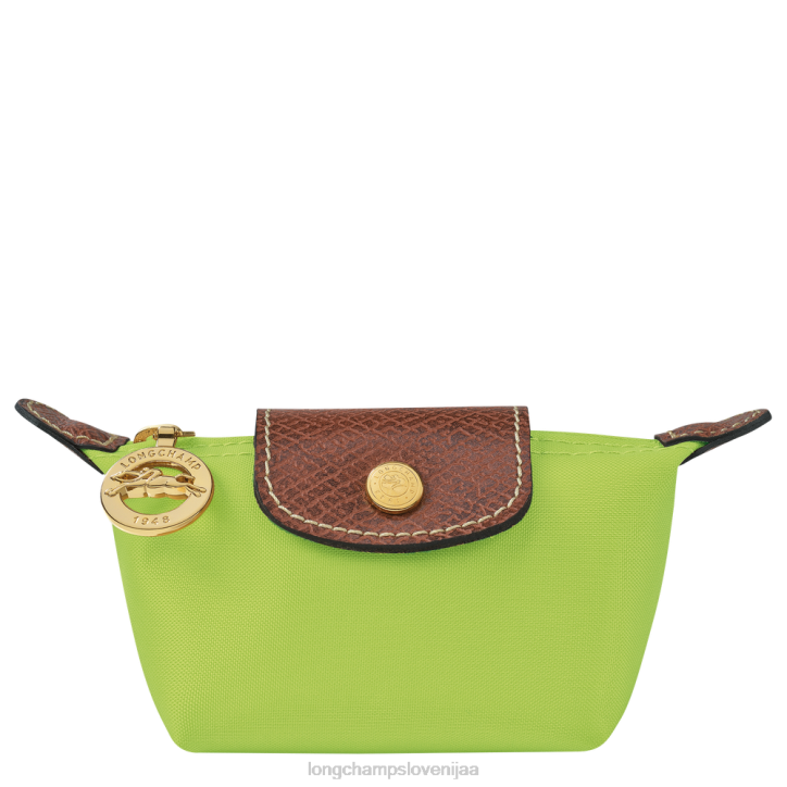 NR0N500 usnjeni izdelki zelena luč ženske Longchamp le pliage original denarnica za kovance