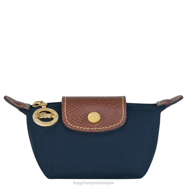 NR0N502 usnjeni izdelki mornarica ženske Longchamp le pliage original denarnica za kovance