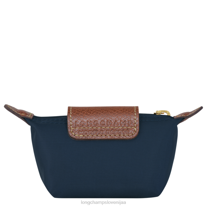 NR0N502 usnjeni izdelki mornarica ženske Longchamp le pliage original denarnica za kovance