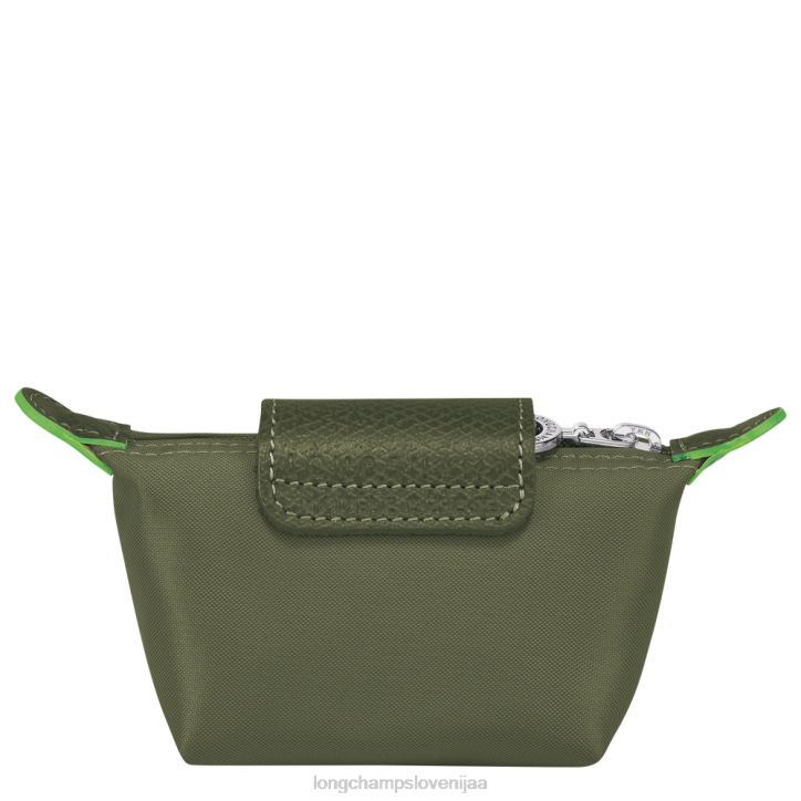 NR0N507 usnjeni izdelki gozd ženske Longchamp le pliage zelena denarnica za kovance