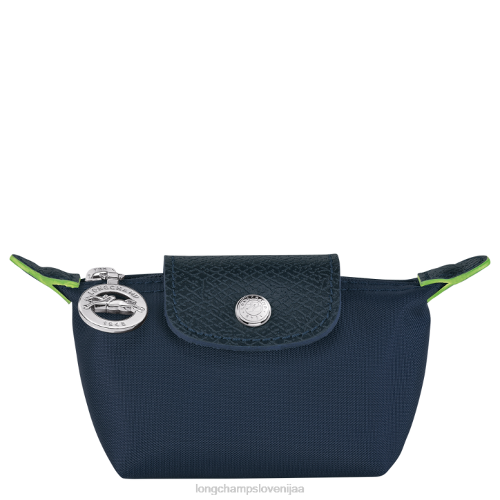 NR0N510 usnjeni izdelki mornarica ženske Longchamp le pliage zelena denarnica za kovance