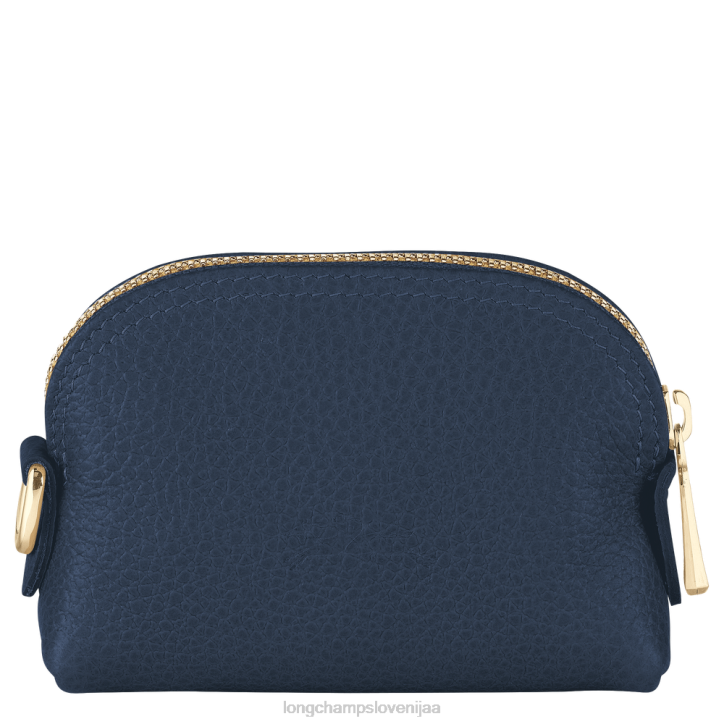 NR0N530 usnjeni izdelki mornarica ženske Longchamp denarnica za kovance le foulonne