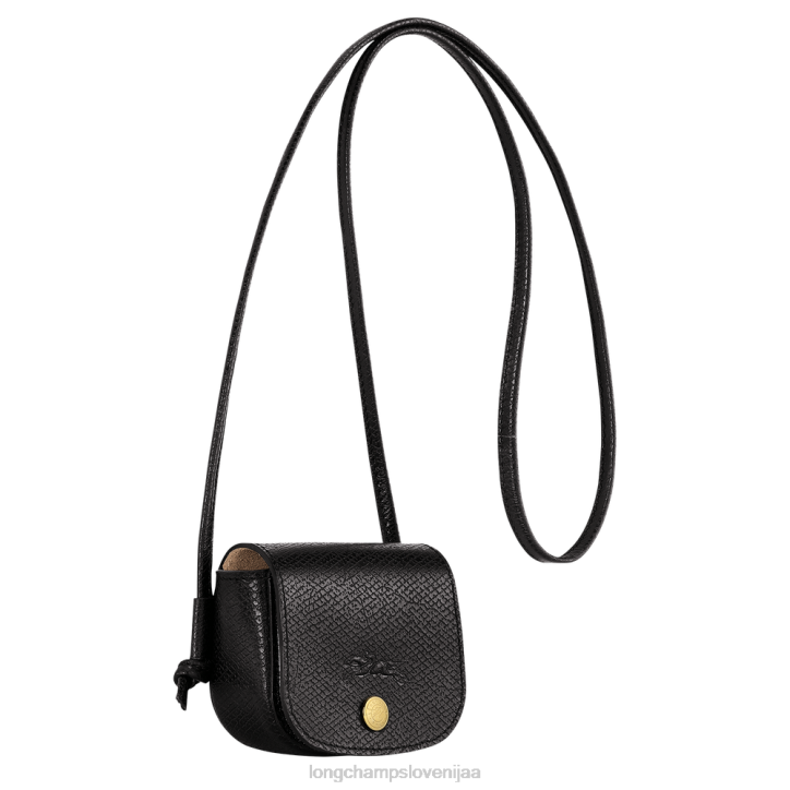 NR0N531 usnjeni izdelki Črna ženske Longchamp denarnica za kovance epure z usnjeno čipko