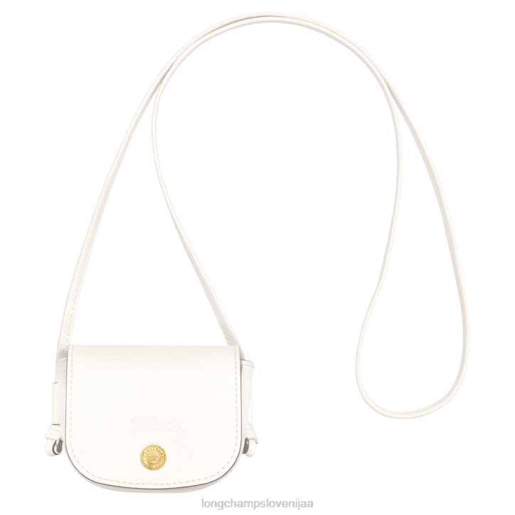 NR0N532 usnjeni izdelki bela ženske Longchamp denarnica za kovance epure z usnjeno čipko