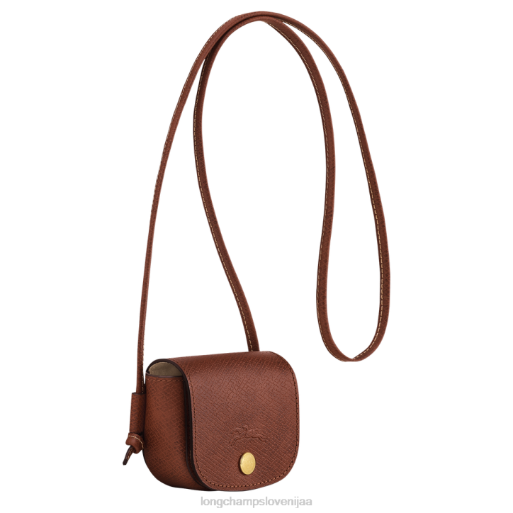 NR0N533 usnjeni izdelki rjav ženske Longchamp denarnica za kovance epure z usnjeno čipko