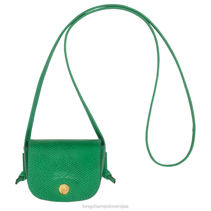 NR0N534 usnjeni izdelki zelena ženske Longchamp denarnica za kovance epure z usnjeno čipko