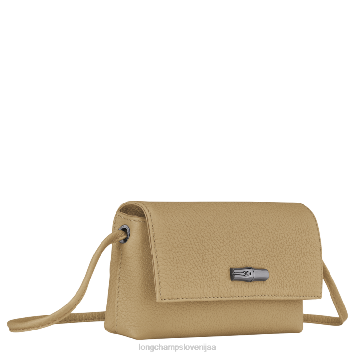NR0N10 usnjeni izdelki bež ženske Longchamp Roseau Essential sklopka