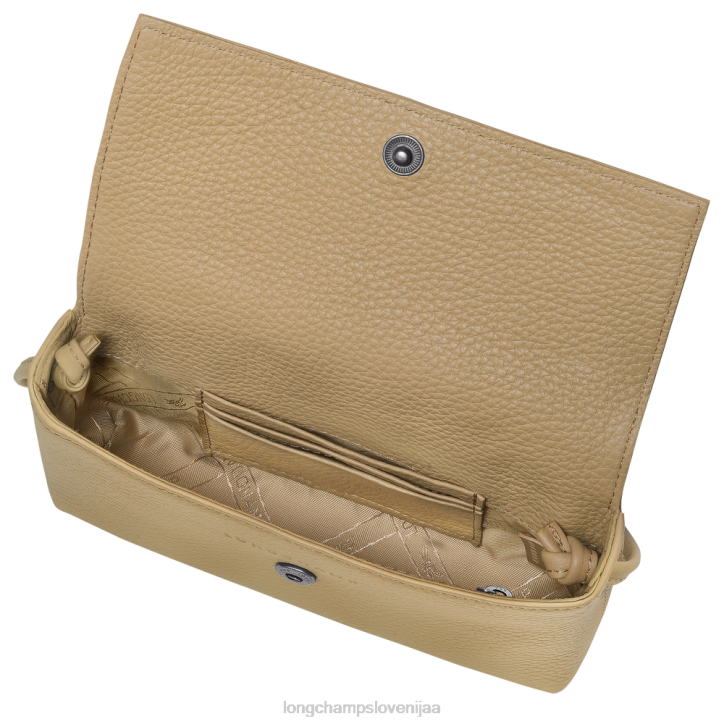 NR0N10 usnjeni izdelki bež ženske Longchamp Roseau Essential sklopka