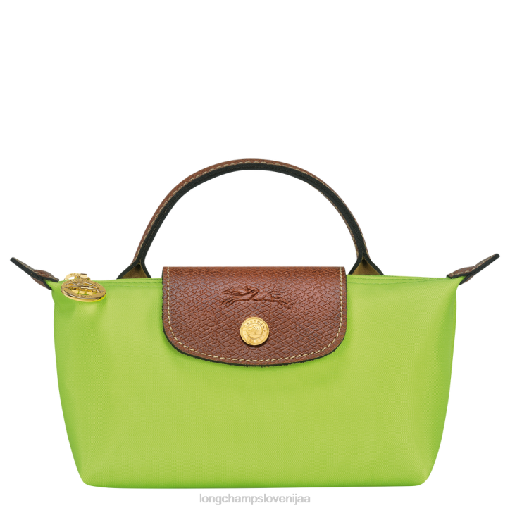 NR0N663 usnjeni izdelki zelena luč ženske Longchamp originalna torbica le pliage z ročajem