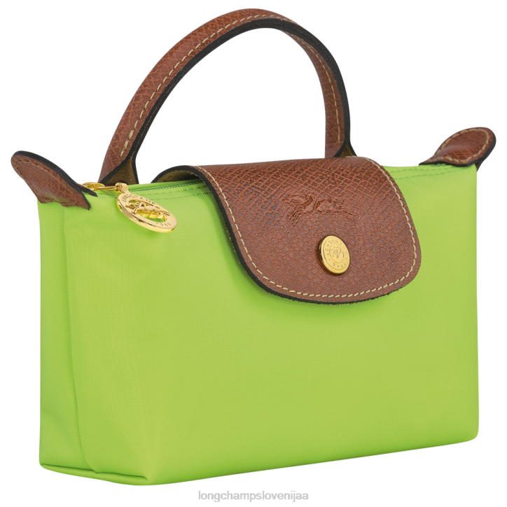 NR0N663 usnjeni izdelki zelena luč ženske Longchamp originalna torbica le pliage z ročajem
