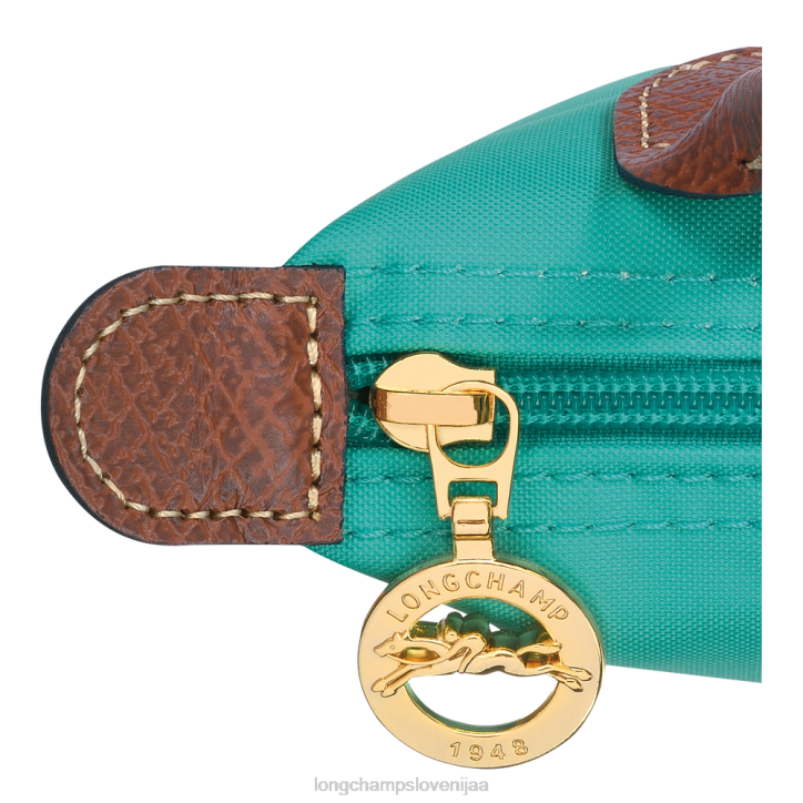 NR0N666 usnjeni izdelki turkizna ženske Longchamp originalna torbica le pliage z ročajem
