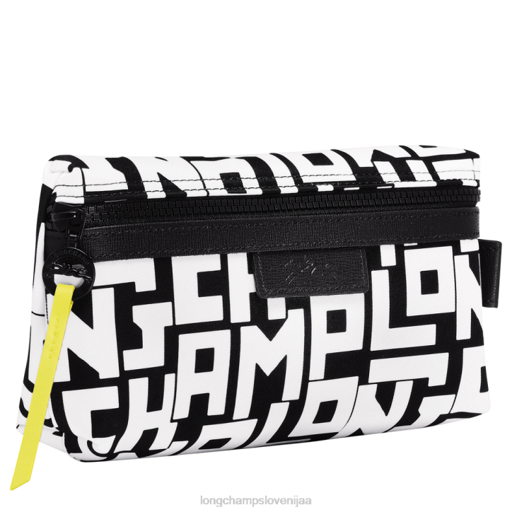 NR0N677 usnjeni izdelki črnobela ženske Longchamp le pliage lgp torbica