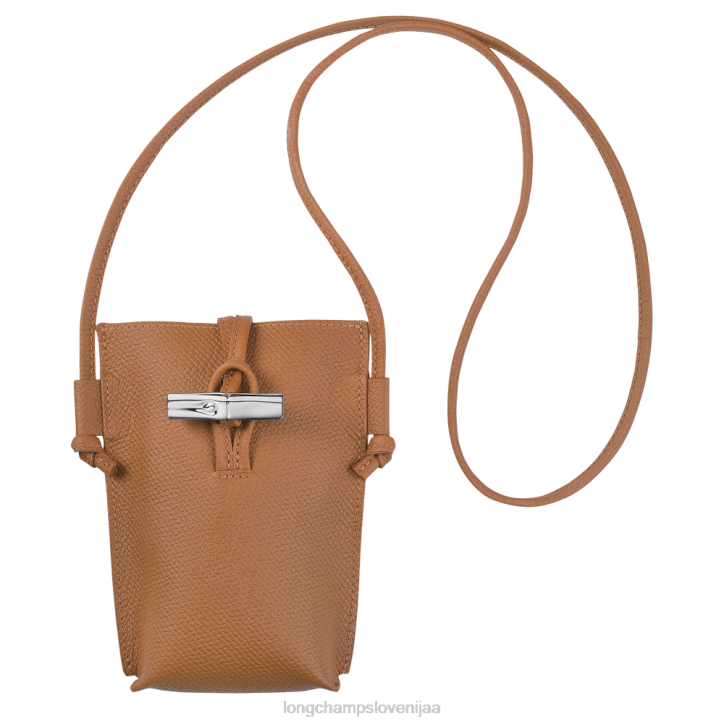NR0N684 usnjeni izdelki naravno ženske Longchamp roseau etui za telefon s čipko - Kliknite sliko za zapiranje