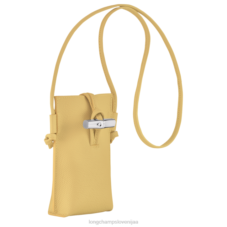 NR0N685 usnjeni izdelki koruza ženske Longchamp roseau etui za telefon s čipko
