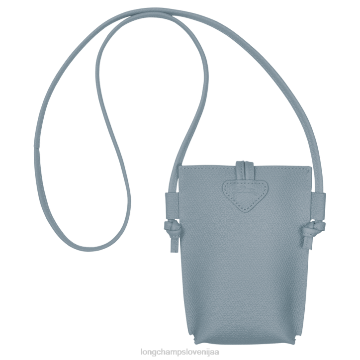 NR0N687 usnjeni izdelki oblak modra ženske Longchamp roseau etui za telefon s čipko