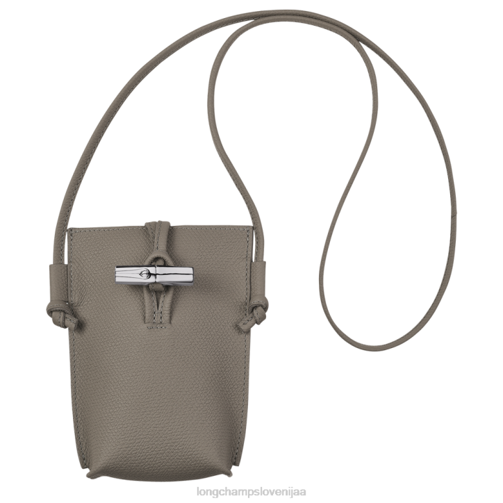 NR0N688 usnjeni izdelki grlica ženske Longchamp roseau etui za telefon s čipko
