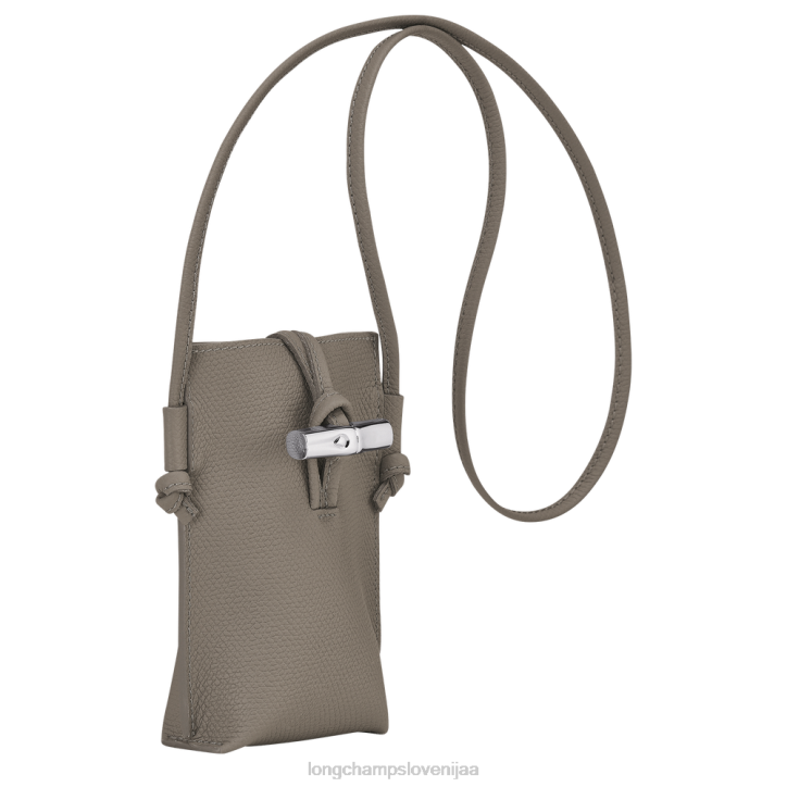 NR0N688 usnjeni izdelki grlica ženske Longchamp roseau etui za telefon s čipko