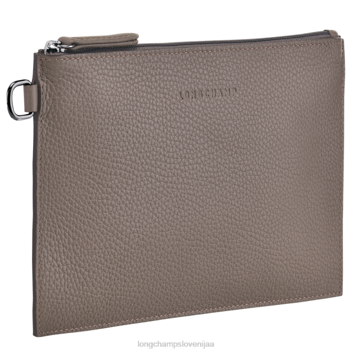 NR0N692 usnjeni izdelki siva ženske Longchamp Roseau Essential torbica