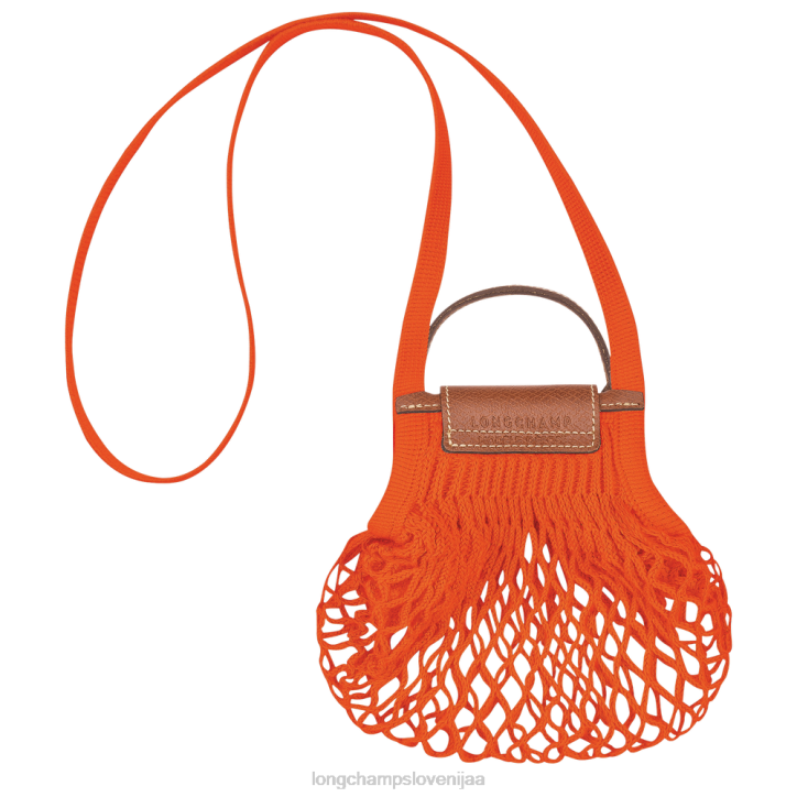 NR0N6 usnjeni izdelki oranžna ženske Longchamp le pliage filet mrežasta vrečka