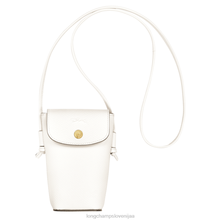 NR0N707 usnjeni izdelki bela ženske Longchamp etui za telefon epure z usnjeno čipko