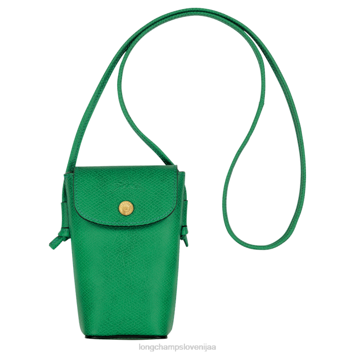 NR0N709 usnjeni izdelki zelena ženske Longchamp etui za telefon epure z usnjeno čipko