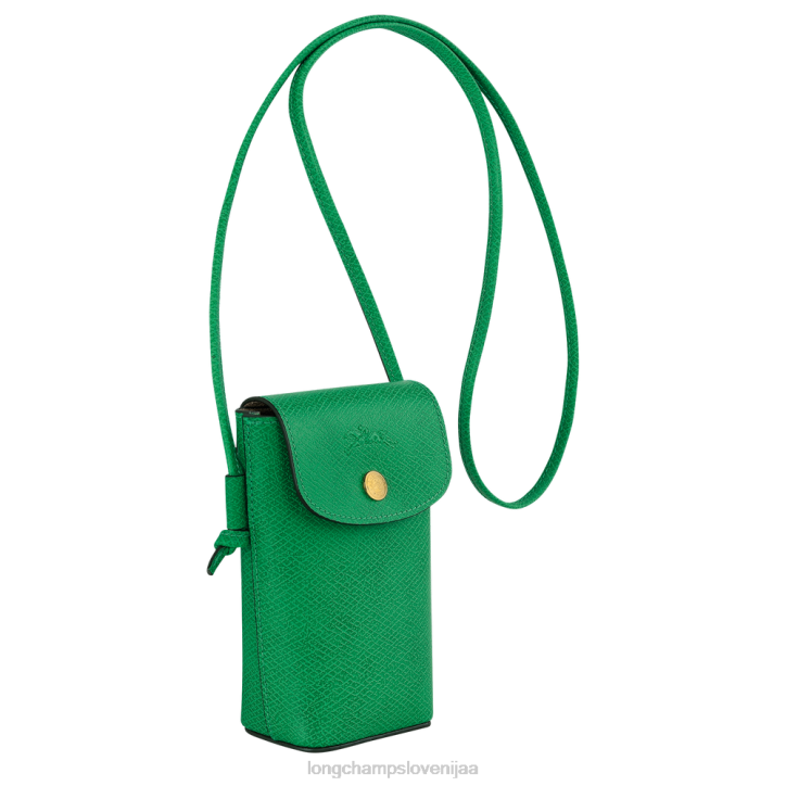 NR0N709 usnjeni izdelki zelena ženske Longchamp etui za telefon epure z usnjeno čipko