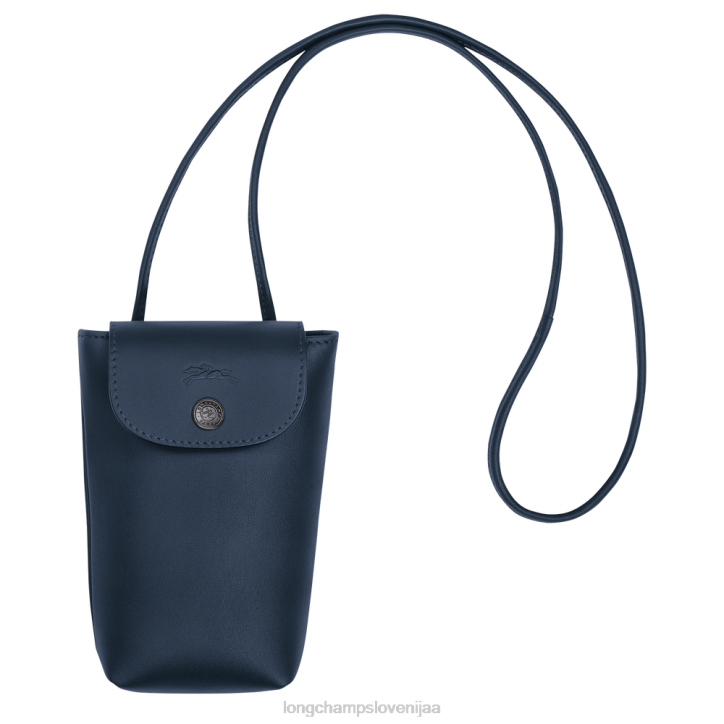 NR0N720 usnjeni izdelki mornarica ženske Longchamp etui za telefon le pliage xtra z usnjeno čipko