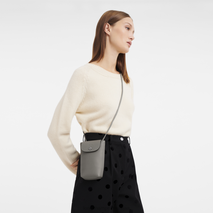 NR0N721 usnjeni izdelki grlica ženske Longchamp etui za telefon le pliage xtra z usnjeno čipko