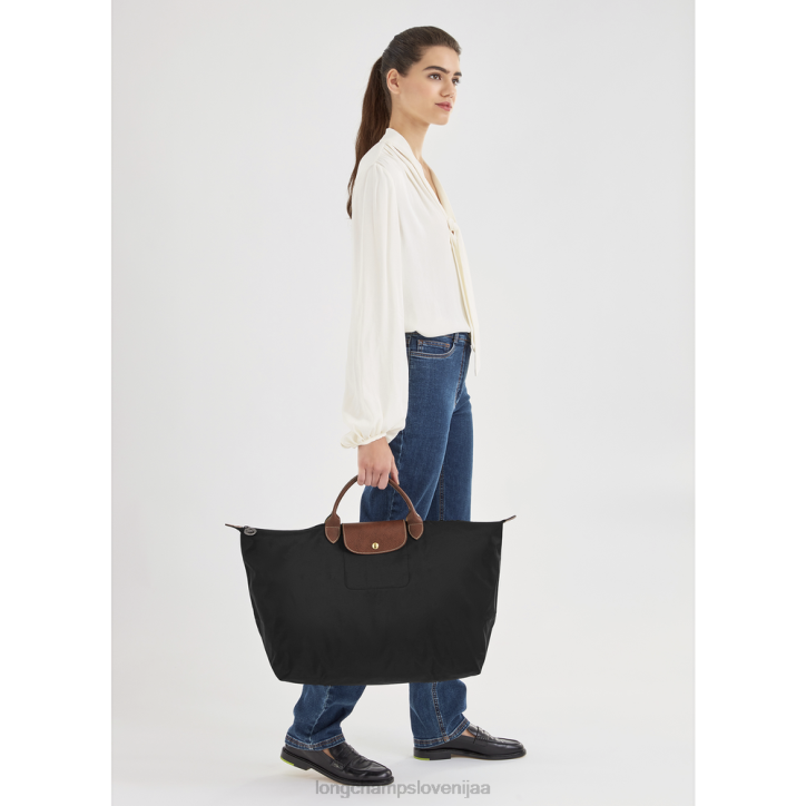 NR0N805 vrečke Črna ženske Longchamp originalna potovalna torba le pliage