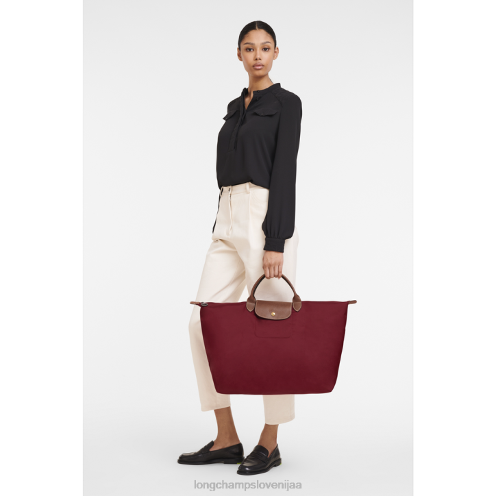 NR0N807 vrečke rdeča ženske Longchamp originalna potovalna torba le pliage