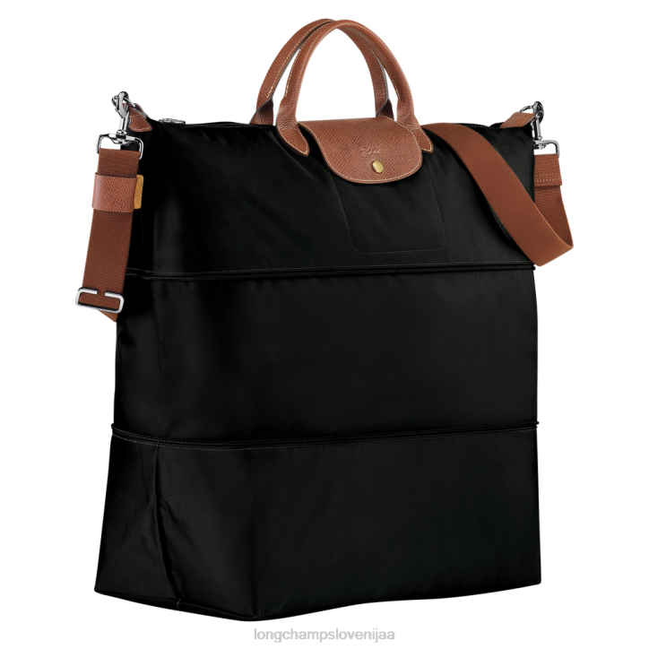 NR0N819 vrečke Črna ženske Longchamp originalna potovalna torba le pliage, razširljiva