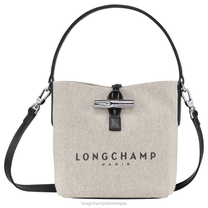NR0N117 vrečke ekru ženske Longchamp roseau bucket bag