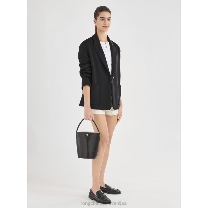 NR0N134 vrečke Črna ženske Longchamp epure bucket bag