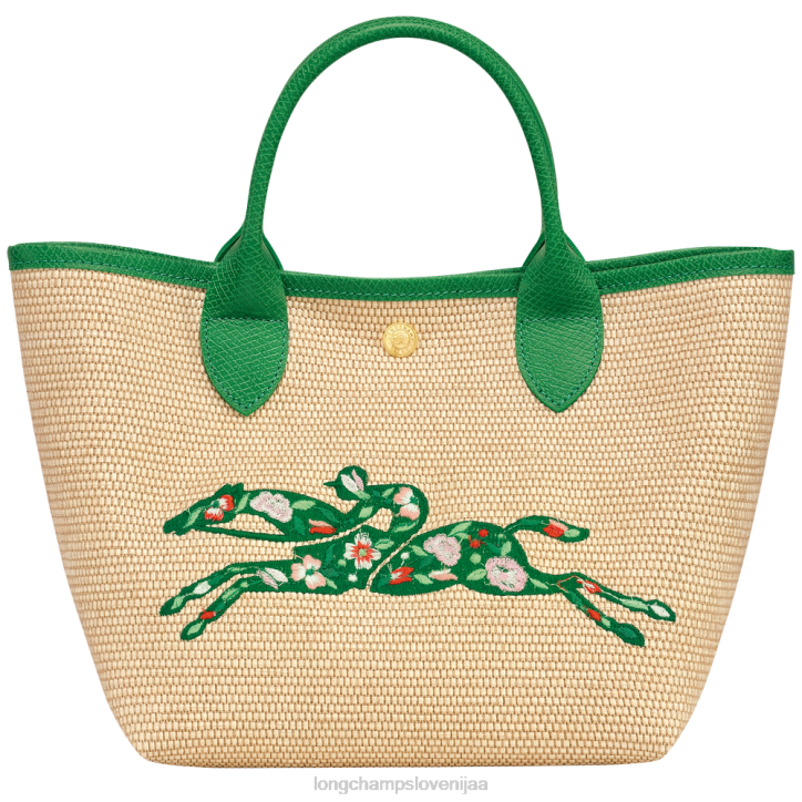 NR0N61 vrečke zelena ženske Longchamp košarasta torba le panier pliage