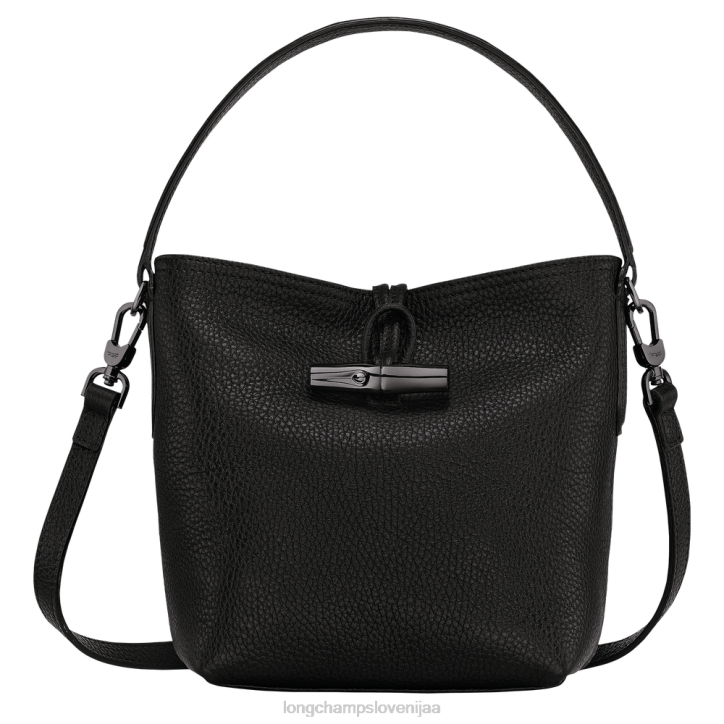 NR0N92 vrečke Črna ženske Longchamp Roseau Essential bucket bag