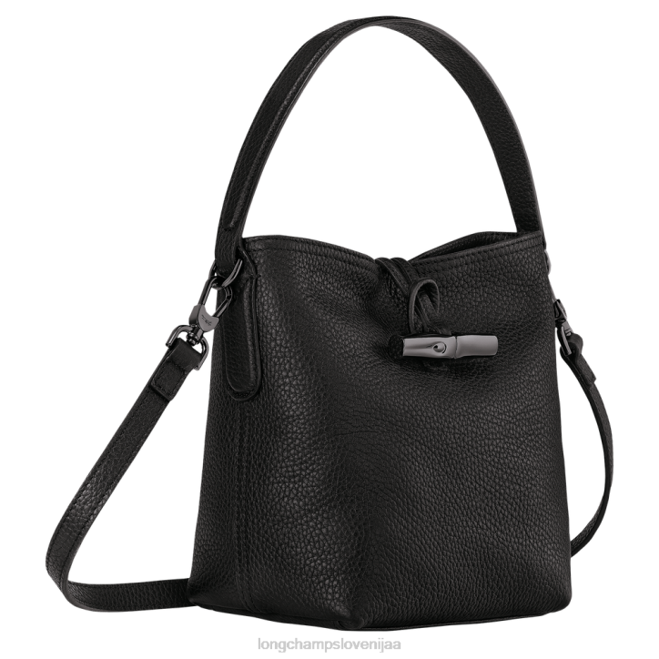 NR0N92 vrečke Črna ženske Longchamp Roseau Essential bucket bag