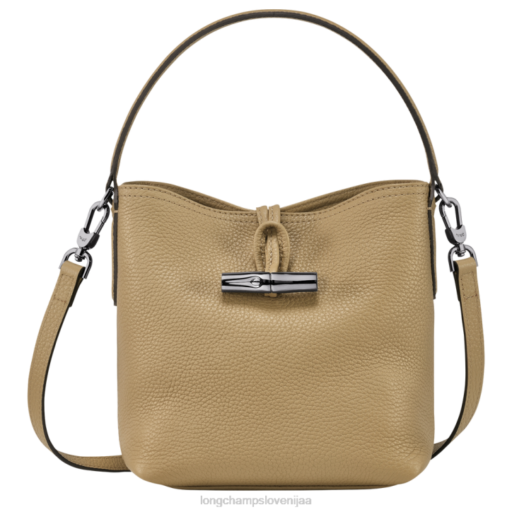 NR0N93 vrečke bež ženske Longchamp Roseau Essential bucket bag