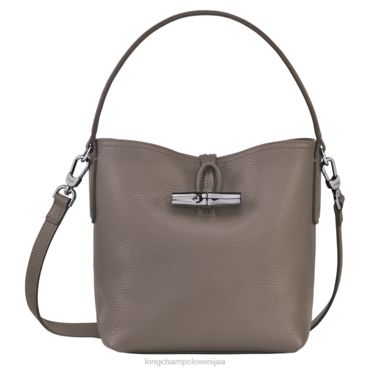 NR0N94 vrečke siva ženske Longchamp Roseau Essential bucket bag