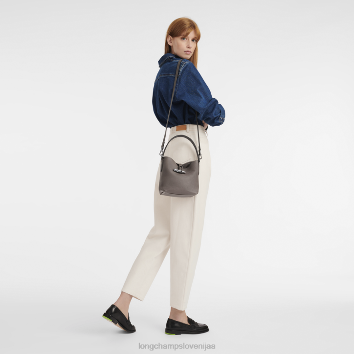 NR0N94 vrečke siva ženske Longchamp Roseau Essential bucket bag