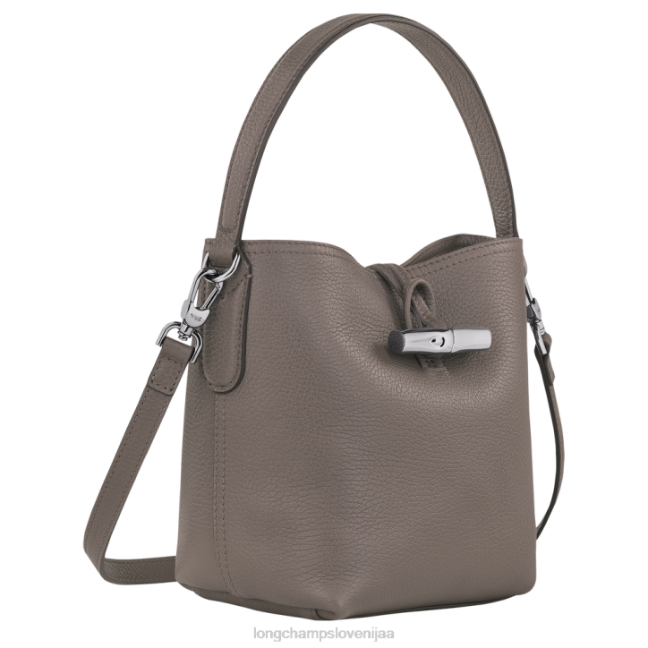 NR0N94 vrečke siva ženske Longchamp Roseau Essential bucket bag