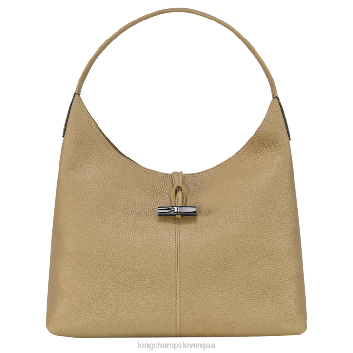 NR0N32 vrečke bež ženske Longchamp Roseau Essential hobo torba