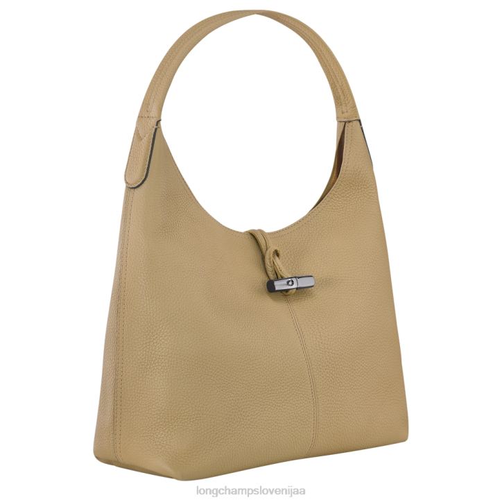 NR0N32 vrečke bež ženske Longchamp Roseau Essential hobo torba