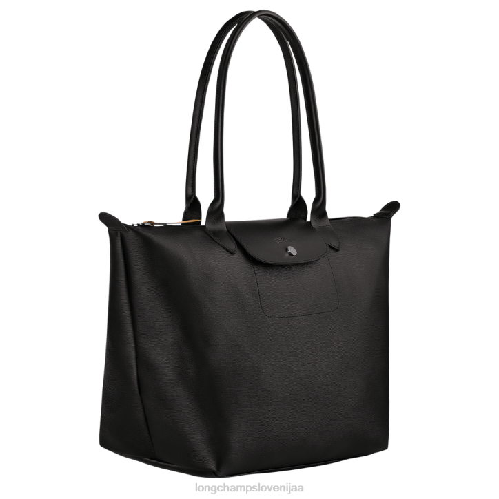 NR0N348 vrečke Črna ženske Longchamp mestna torba le pliage